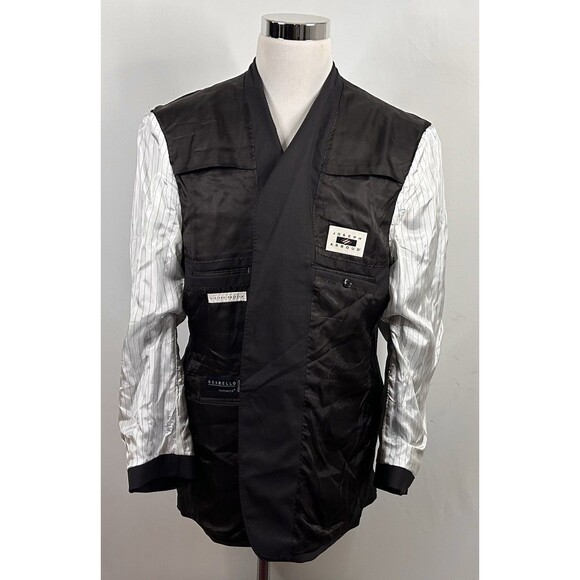 Joseph Abboud 48R Suit 40x30 Flat Front Brown Guabello Wool Two Button Vented - Picture 8 of 13